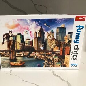 Trefl Funny Cities Series 1000 Piece Jigsaw Puzzle Cats in New York